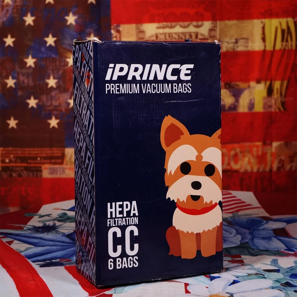 iPrince HEPA 5-Pack Premium Vacuum Bags for Oreck Upright Type CC 5 Bags - Image 2 of 4