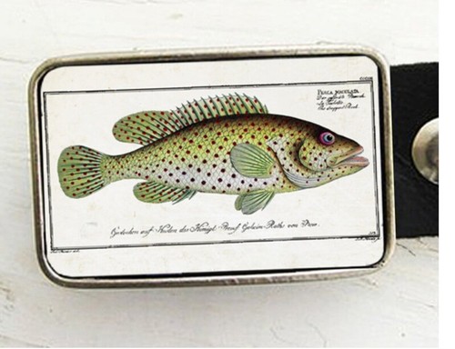 Fish Belt Buckle- Colorful Perch