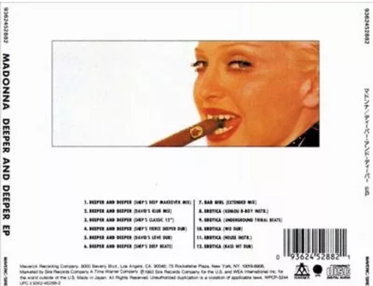 Deeper & Deeper [Australia CD Single] [Single] by Madonna (CD, Dec