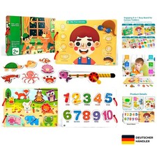 Montessori Aktivitätsbuch Kinder Lernelemente ab 1 Jahr Spielzeug Geschenk