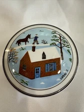 Villeroy & Boch Design Naif Village House Horse Man Small Trinket Box