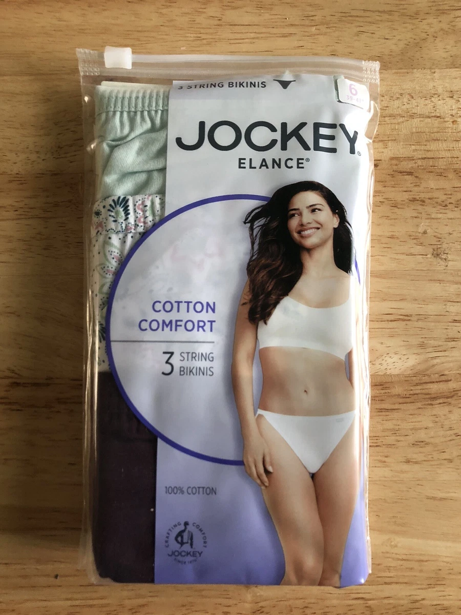 JOCKEY Panties ~ Women's Underwear Elance ~ STRING BIKINI ~ Style 1483 ~ Sz  6