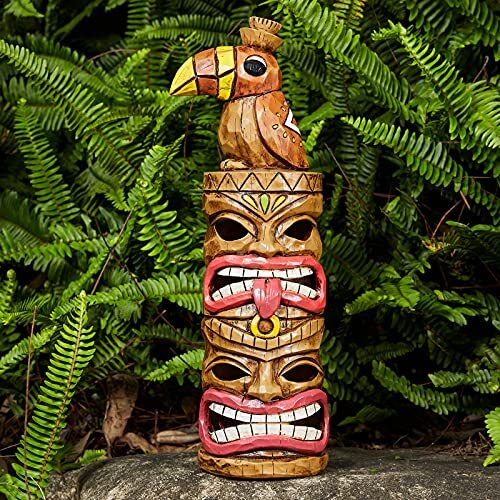 Tiki Outdoor Decor Sculpture For Totem Pole Large Tiki