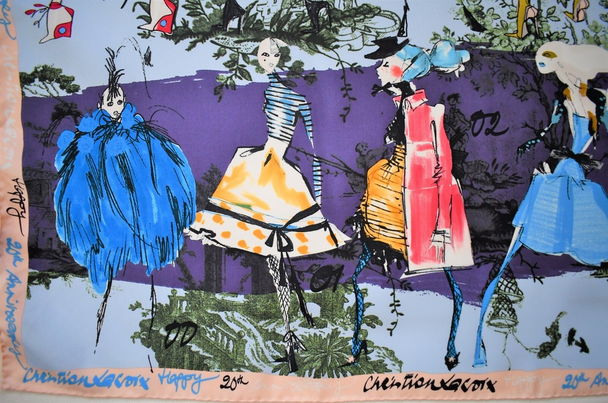 🆕️NEW Authentic CHRISTIAN LACROIX 20th ANNIVERSARY 100% SILK