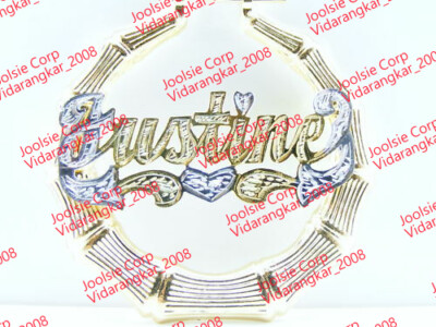 PERSONALIZED GOLD PLATED 1.5 '' BAMBOO NAME EARRINGS *US SELLER * ANY NAME 