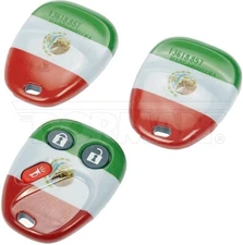 Keyless Remote Case  Mexico Flag for General Motors 2009-02