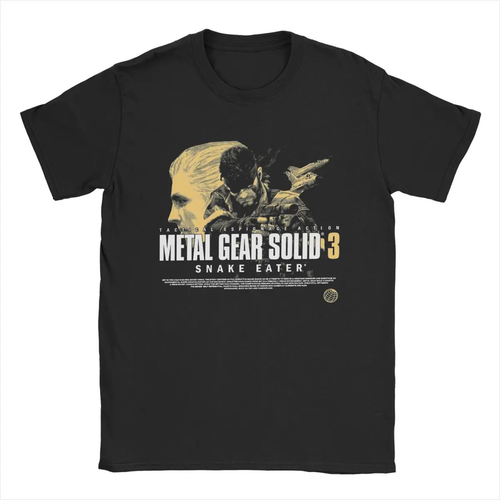 Metal Gear Solid 3 T-Shirts für Männer Baumwolle lustige T-Shirts O-Ausschnitt T-Shirts Kurzarm - Bild 1 von 2