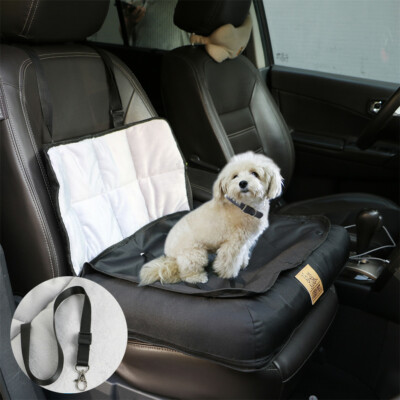 Black Water Resistant Pet Car Travel Cushion Bed Dog/Puppy Seat