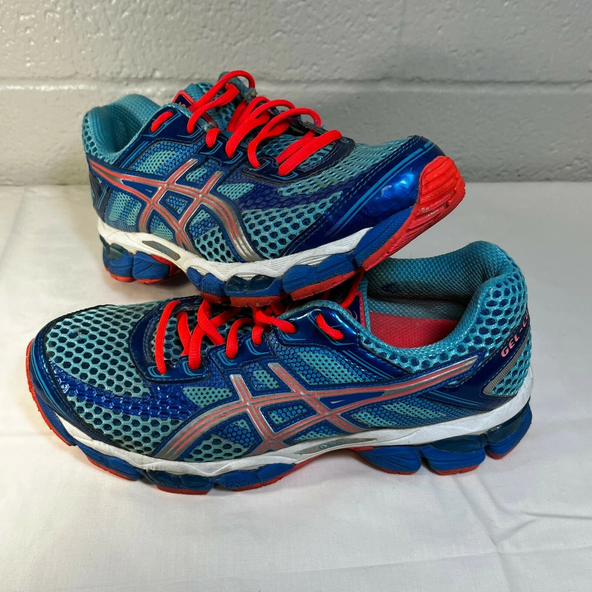 Asics Gel Cumulus 15 Women&#039;s Size 9 Running Shoes Blue Pink Turquoise T3C6N eBay