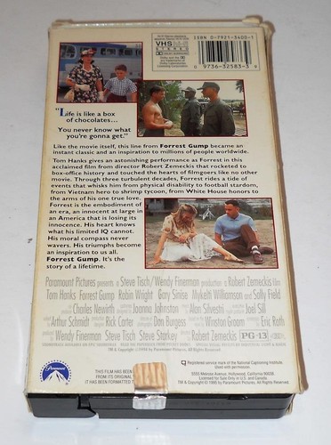 Lot (3) Tom Hanks 90s VHS Tapes: Forrest Gump, Apollo 13, Saving Private Ryan - Picture 4 of 12