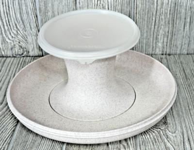 VTG 1983 Tupperware Serve It All Multi Purpose Pedestal Dish Stand Serveware