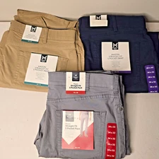 NWT Members Mark Mason Mens Straight Fit 5 Pocket Pants