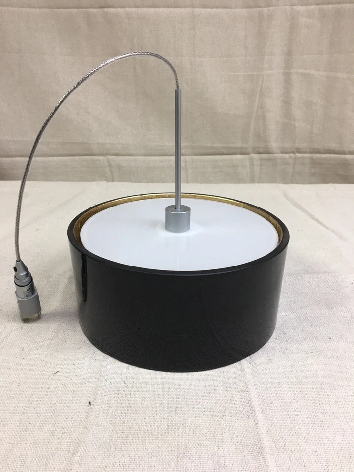 Colgante Bruck Cantara pantalla de vidrio negro con forro dorado MLED/30K/MC/P/501 Foto 2 de 4