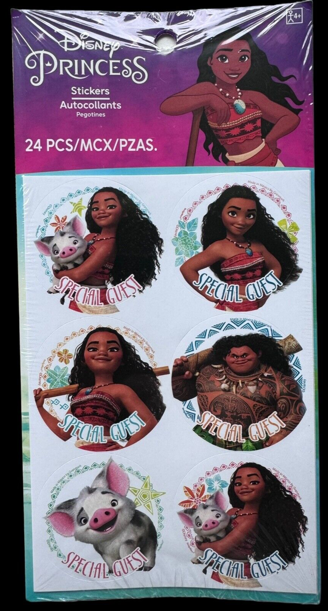 Moana Disney Princess Movie Stickers Polynesian Kids Birthday Party Loot 24  PC