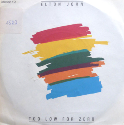 7'' 1983 KULT IN MINT- ! ELTON JOHN : Too Low For Zero