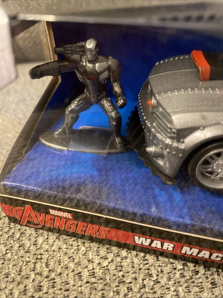 Avengers War Machine Ford Mustang GT & Nano Figurine - 1:32 Scale Diecast - Jada - Image 2 of 4