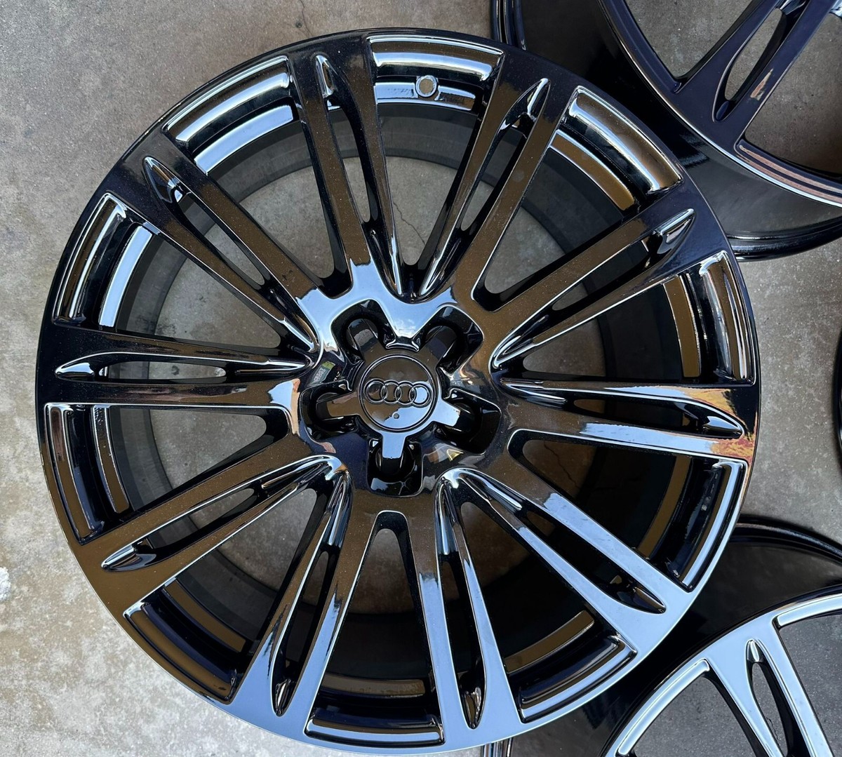 20” inch Audi OEM Factory Wheels A6 A7 A8 Gloss Black Great
