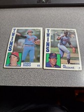 1984 Topps Twins LOT #183 Al Williams +#84 Lenny Faedo Baseball z184