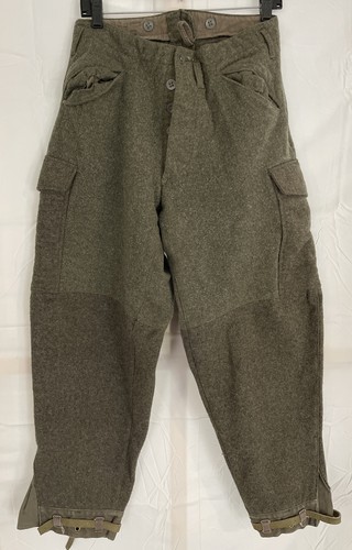 Vintage Army Military Swiss Thick Wool 
