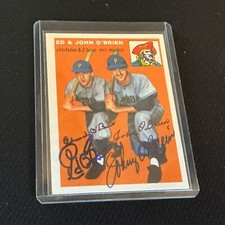 Autographed  1973 Rookies w/ ANGELINI, BLATERIC, GARMAN  .   JSA.       #JJ