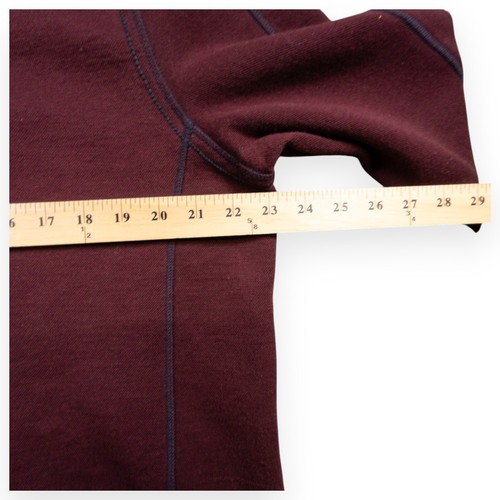 Carbon 2 Cobalt Men's Large Maroon Mockneck Pullover Sweater - Picture 5 of 9