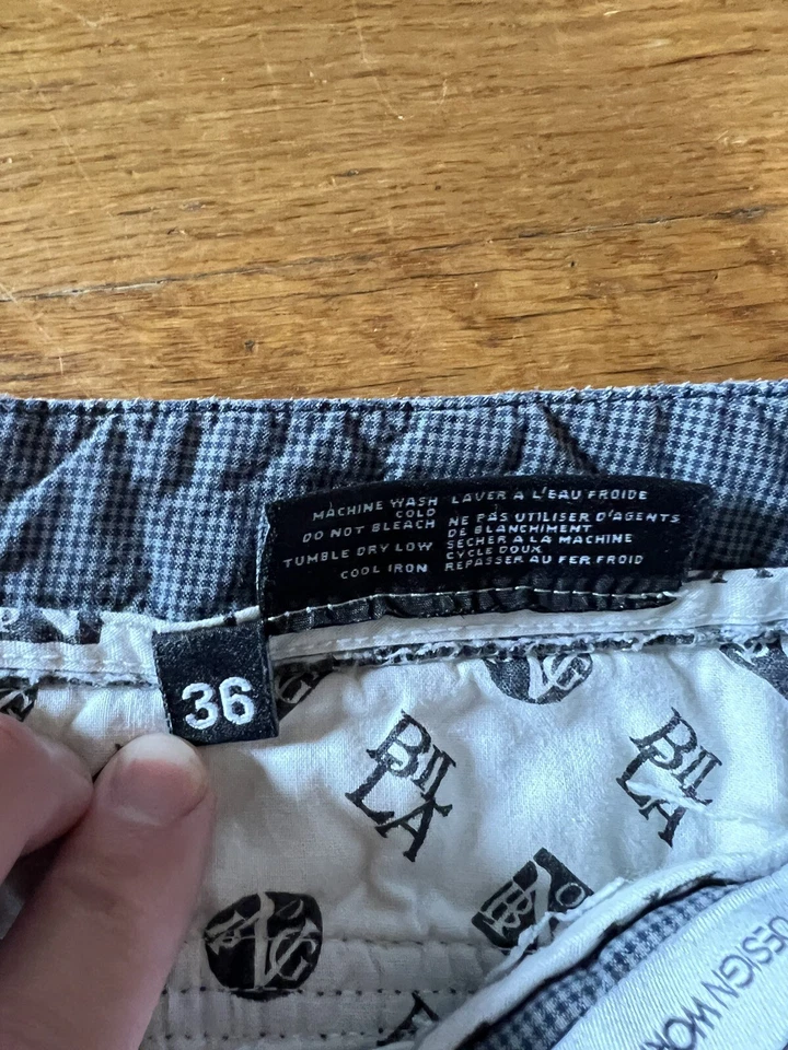 Pantalones Cortos Billabong Para Hombre 36 Surf Playa Patín Gris Cuadros Foto 2 de 4