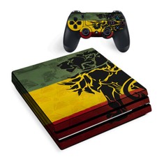 PS4 Pro Console Skins Decal Wrap ONLY - Rasta Lion Africa