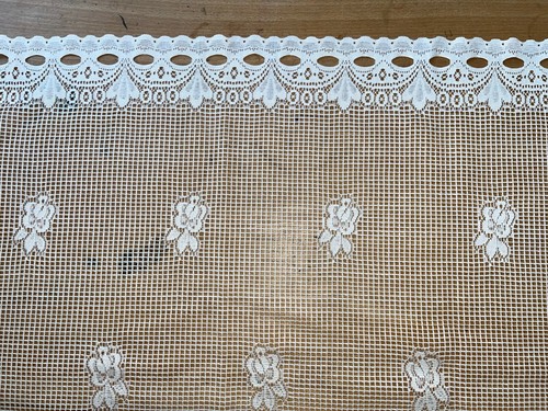 Bistro-Gardine Scheiben-Gardine Kurz-Gardine weiß mit Schlaufen 170 cm - Bild 2 von 2