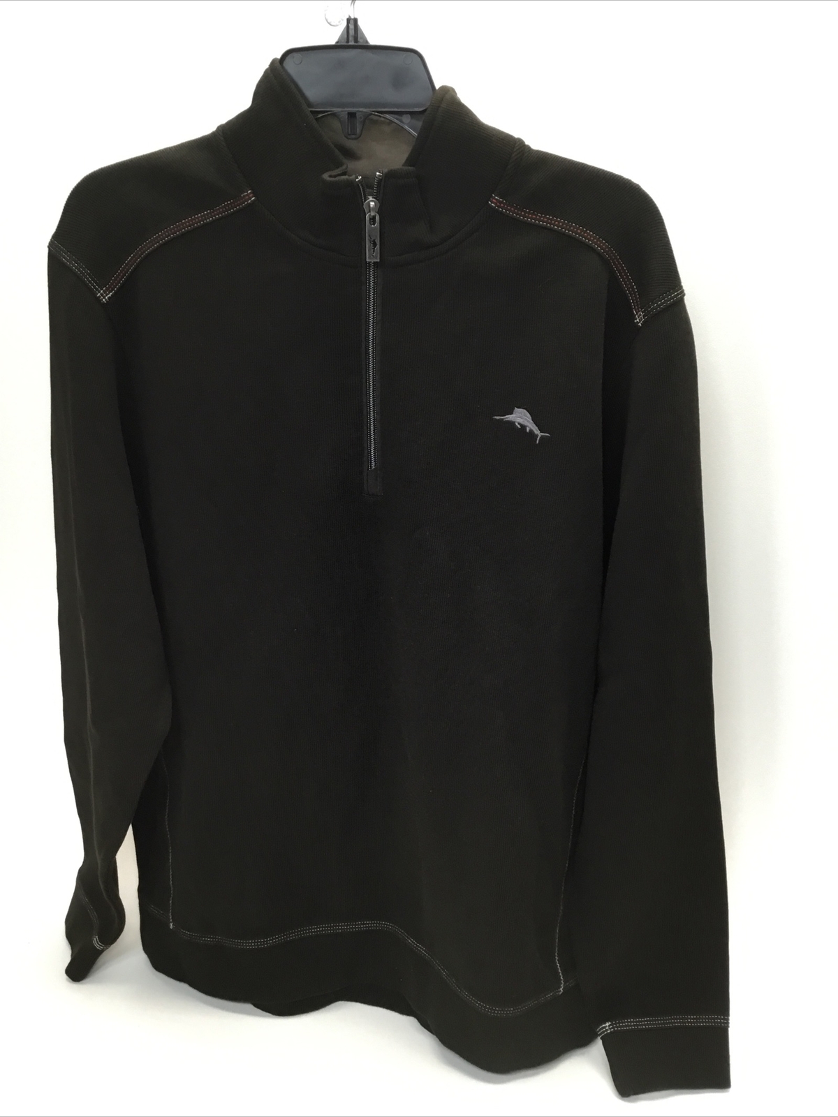 Мужской пуловер на молнии Tommy Bahama черный Размер M 17990₽