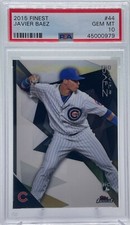 PSA 10 Javier Baez 2015 Topps Finest Rookie RC GEM MINT TIGERS HOT