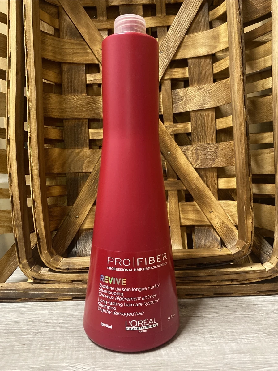 L Oreal Professional Pro Fiber Revive Shampoo 34 oz For Slightly Damaged Hair