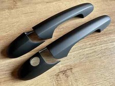 COPRI MANIGLIA PORTA NERO OPACO ADATTO A FIAT 500 ABARTH 595 695 TURBO SPORT LOUNGE