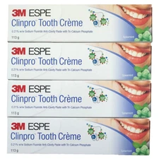 4x3M Clinpro Tooth Creme 0.21% Sodium Fluoride Anti-Cavity Whitening Toothpaste