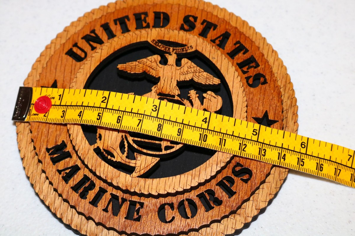 アメリカ MARINE CORPS 海軍 壁掛け インテリア 木製 彫刻 USMC Marine Corp Sign Wood Wall Art Decor Man Cave Military