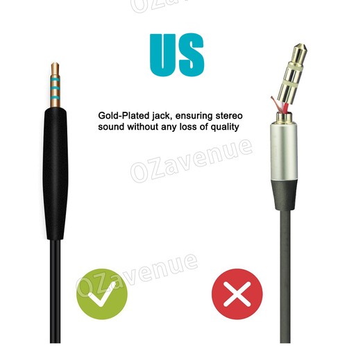 Replacement Audio Cable Wire Cord Mic For BOSE Quiet Comfort QC25 35 Headphones - Picture 7 of 11