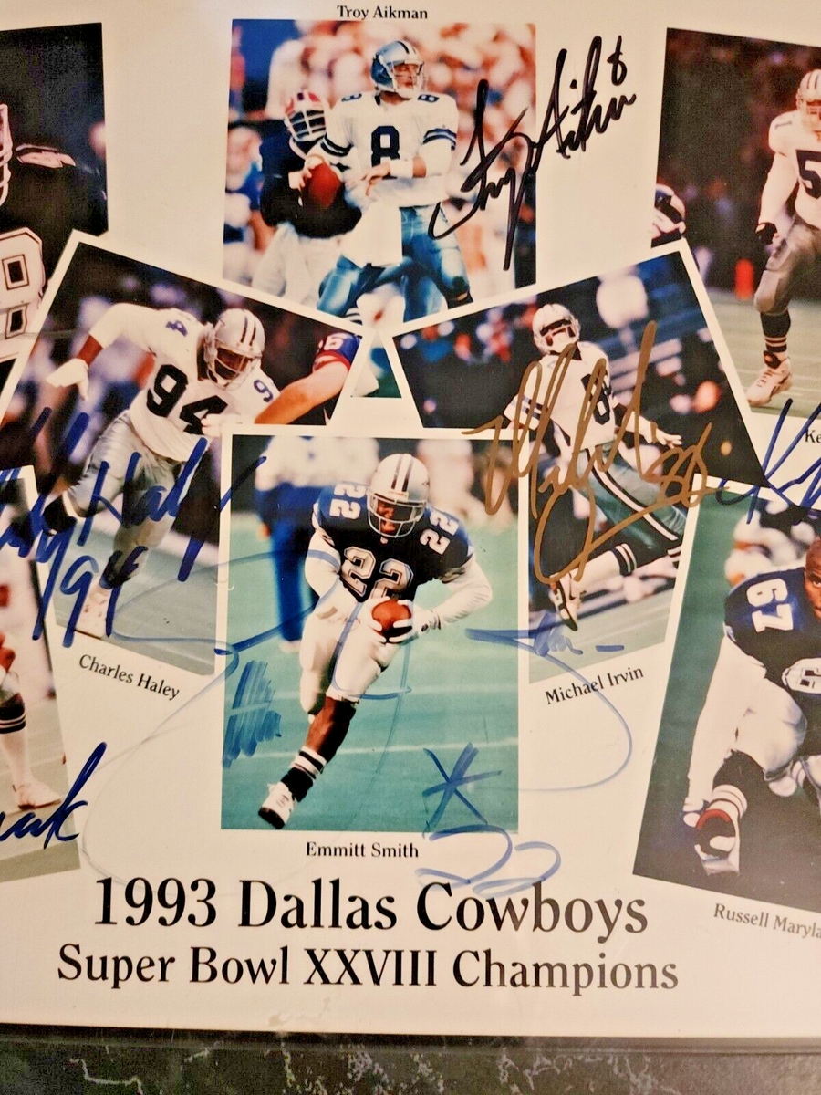 Team NFL Sports Plaques 1993 Dallas Cowboys Super Bowl XXVIII