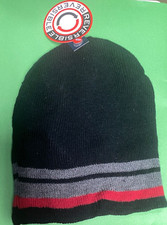 Unisex Faded Glory Reversible Beanie Hat Black NWT