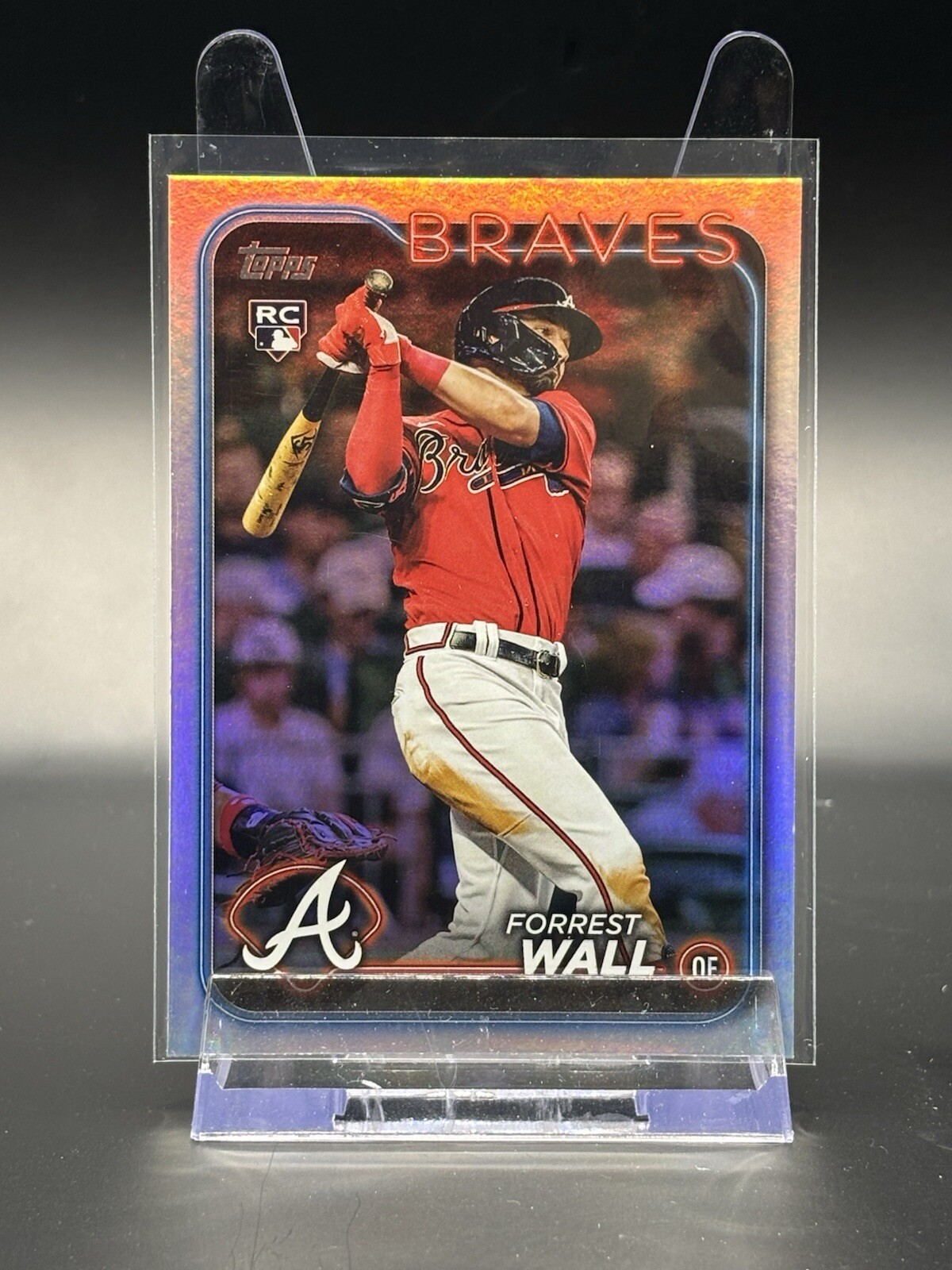 FORREST WALL 2024 TOPPS RC SERIES 2 #391 Rainbow Foil - Braves