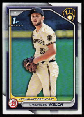 2024 Bowman Draft Chandler Welch #BD-103 BASEBALL Milwaukee Brewers 1ST