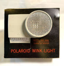 Vintage Polaroid Wink-Light Model 252 Cord Original Box Instructions- Untested