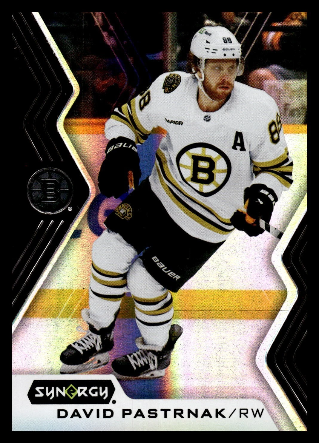 2024-25 Upper Deck Synergy Red 60 David Pastrnak Boston Bruins Bounty Code