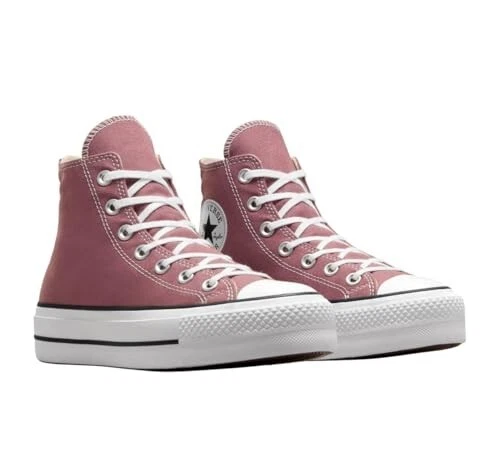 Converse Chuck Taylor All Star A10645F sneaker donna rosa scarpe platform DWA1060