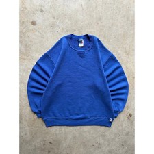 Vintage Russell Athletic 1990s Blue Essential Sweatshirt Large Made in USA