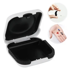 Portable Hearing Aid Case Compact Sturdy Storage Box Holder Organizer