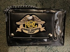 Skórzany portfel motocyklowy na łańcuchu Harley właściciele grupa Harley Davidson chopper 