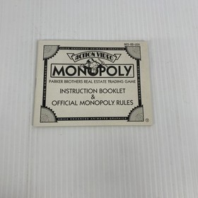 Monopoly Nintendo Nes Game with Box And Instruction