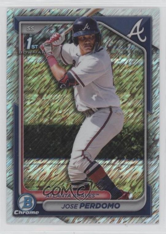 2024 Bowman Chrome Prospects Shimmer Refractor Jose Perdomo #BCP-220 16kt