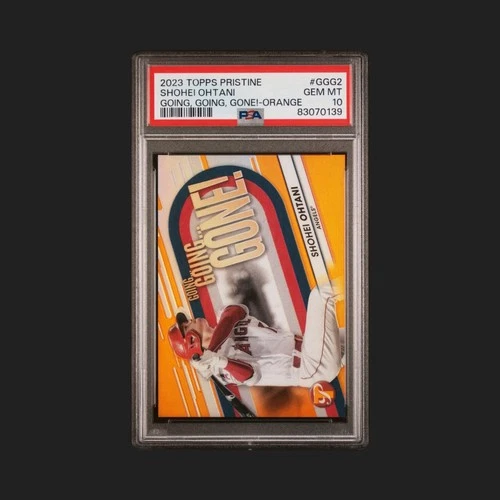 SHOHEI OHTANI 2023 Topps Pristine Going Going Gone Orange 19/25 PSA 10 Pop 2 🔥