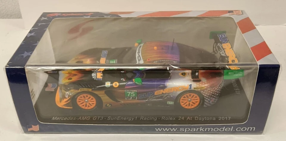 MERCEDES AMG GT3 SunEnergy1 Rolez Daytona 2017 Spark 1/43 US030 Morris Said - Immagine 2 di 2