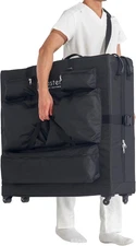 Universal Size Wheeled Massage Table Carry Case with Wheels, Oversized Carrying 